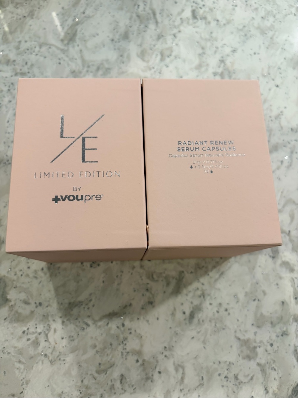 Radiant Renew Serum Capsules Limited Edition by Voupree - Blush Pink Box.